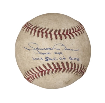 Mariano Rivera  Game Used and Signed Baseball From Final Home Save Game (MLB Authenticated/Steiner)